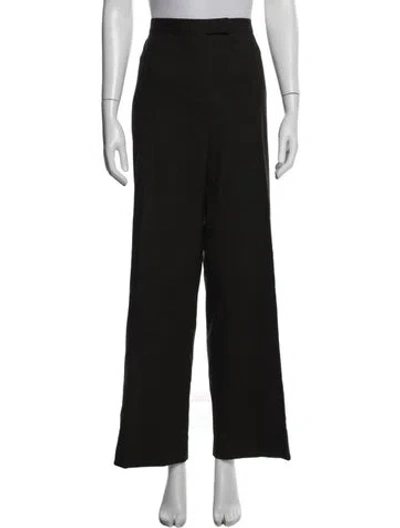 Pre-owned Loro Piana Vintage Wide Leg Pants In Black