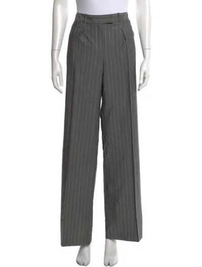 Pre-owned Loro Piana Vintage Wide Leg Pants In Gray