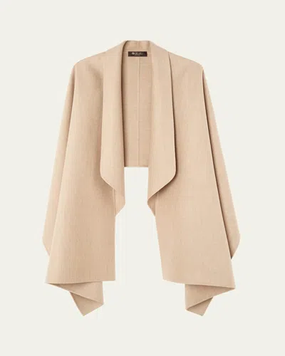Loro Piana Violante Cashmere Cape In 30i1 Rosy Granite Melange