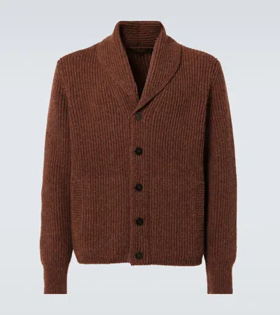 Loro Piana Virgin Wool Cardigan In Brown