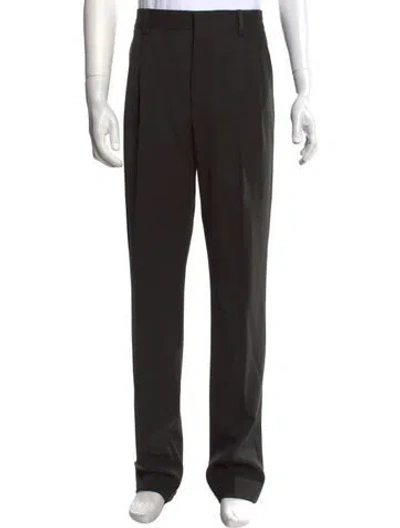 Pre-owned Loro Piana Virgin Wool Dress Pants In Black
