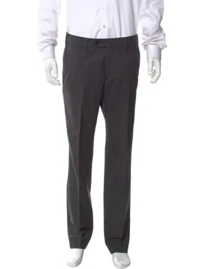 Pre-owned Loro Piana Virgin Wool Dress Pants In Gray