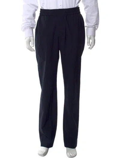 Pre-owned Loro Piana Virgin Wool Pants In Blue
