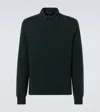 Loro Piana Virgin Wool Polo Sweater In Brown