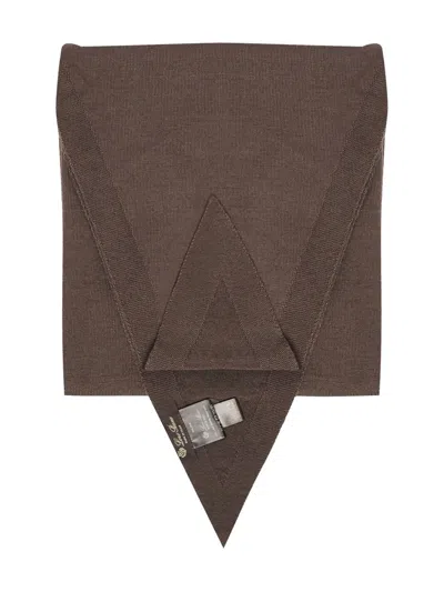 Loro Piana Virgin-wool Scarf In Brown