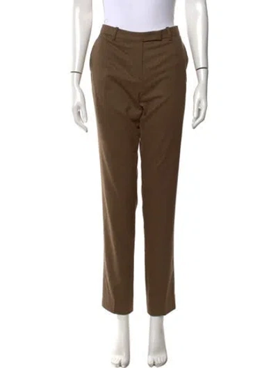 Pre-owned Loro Piana Virgin Wool Straight Leg Pants In Neutral