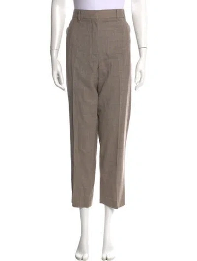 Pre-owned Loro Piana Virgin Wool Straight Leg Pants In Neutral
