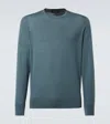 Loro Piana Virgin Wool Sweater In Blue