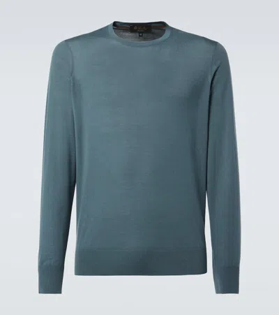 Loro Piana Virgin Wool Sweater In Blue