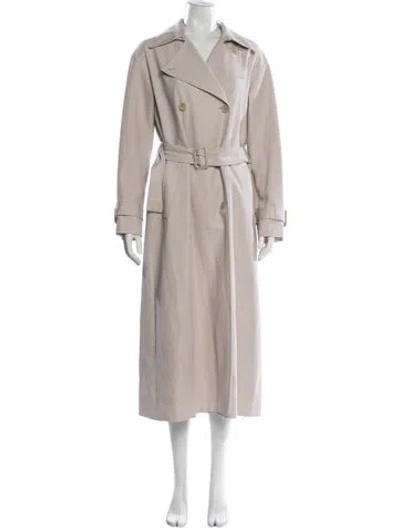 Pre-owned Loro Piana Virgin Wool Trench Coat In Neutral