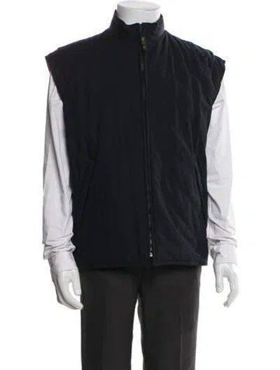 Pre-owned Loro Piana Virgin Wool Vest In Blue