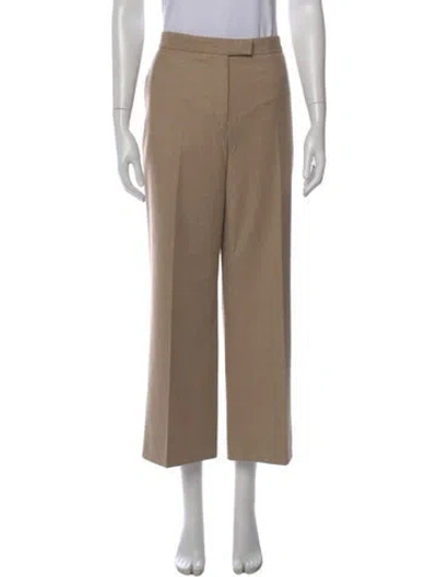Pre-owned Loro Piana Virgin Wool Wide Leg Pants In Neutral
