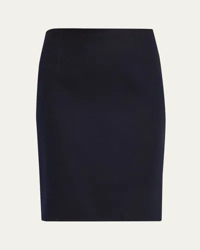 Loro Piana Vivian Cashmere Skirt In Blue