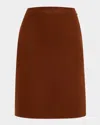 Loro Piana Vivian Skirt Only Double In P0b2 Sanguine Pencil