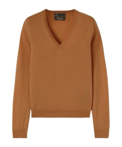 Loro Piana V-neck In Brown