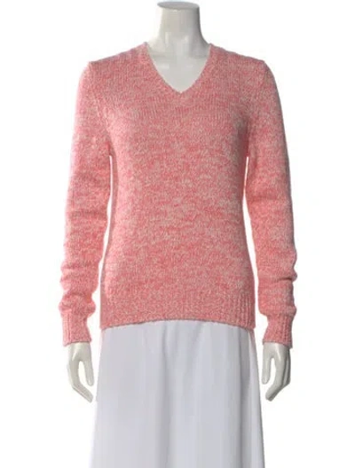 Pre-owned Loro Piana V-neck Sweater In Pink