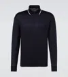 Loro Piana Waitaki Virgin Wool Polo Shirt In Blue