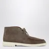 Loro Piana Walk And Walk Ankle Boots In Dove Grey In Gray