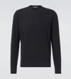 Loro Piana Cable-knit Baby Cashmere Sweater In Blue