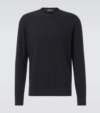 LORO PIANA WALKERY COTTON AND SILK SWEATER