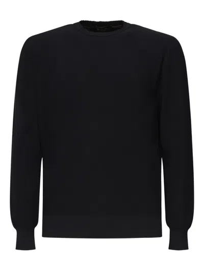 Loro Piana Walkery Crew-neck Sweater In Black