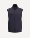 Loro Piana Zip-front Stand-collar Gilet In Blue
