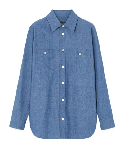 Loro Piana Wayne Shirt In Blue