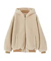 Loro Piana Wear Hooded Casual Jacket In Front And Back In Nude