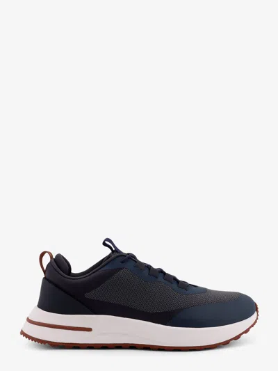 Loro Piana Week End Walk Evo Performance Technical Knit Low-top Sneakers In Blue