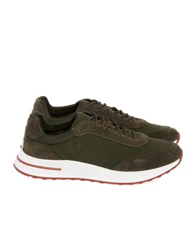 Loro Piana Week End Walk Sneakers In Green