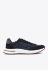 Loro Piana Navy Blue Week End Walk Sneakers Men In Blue