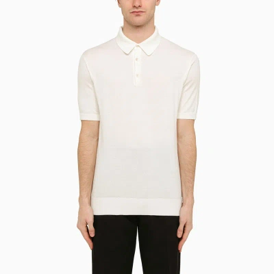 Loro Piana | White Cotton Short-sleeved Polo Shirt