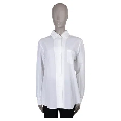 Pre-owned Loro Piana White Linen 2021 Neo Andre Shirt M