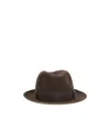 Loro Piana Men Fedora Hat In Gray