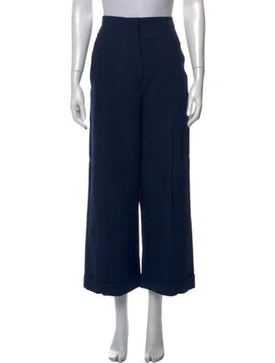 Pre-owned Loro Piana Wide Leg Pants In Blue
