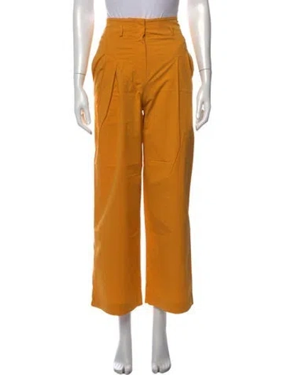 Pre-owned Loro Piana Wide Leg Pants In Yellow