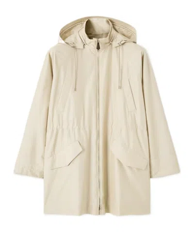 Loro Piana Wilson Hooded Parka Coat In Neutral