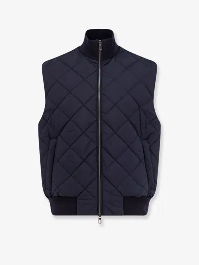 Loro Piana Wind Wish Green Storm System Sleeveless Jacket In Blue
