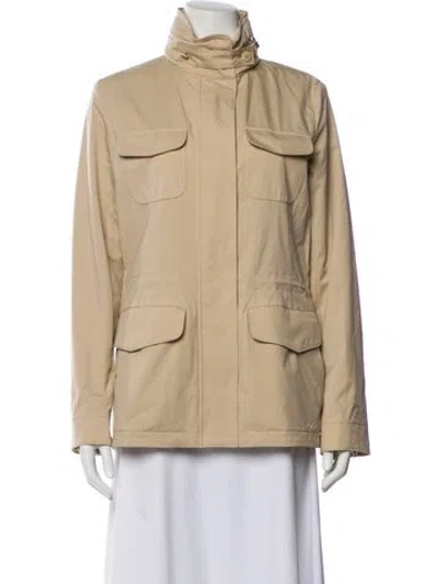Pre-owned Loro Piana Windmate® Green Storm System Traveller Utility Jacket In Neutral