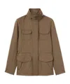 Loro Piana Windmate Zippered Casual Jacket In Acorn Brown