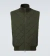 Loro Piana Windwish Storm Quilted Vest In Green