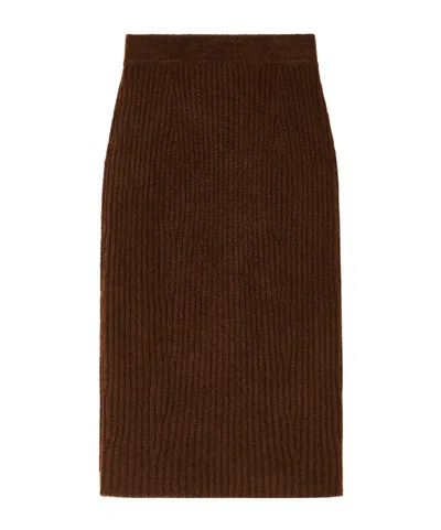 Loro Piana Wisteria Skirt In Brown
