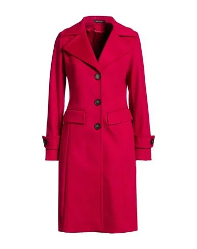 Loro Piana Woman Coat Magenta Size 8 Virgin Wool In Pink