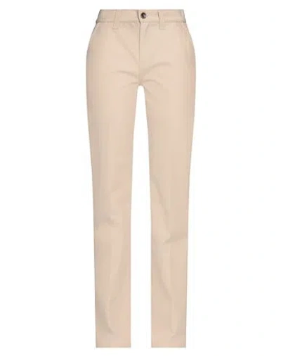 Loro Piana Woman Pants Beige Size 8 Cotton, Silk