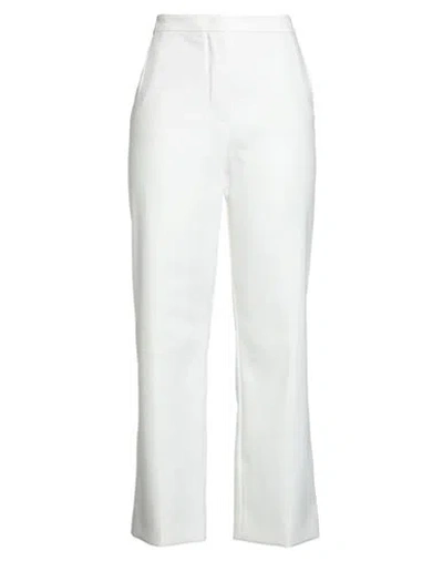 Loro Piana Woman Pants White Size 6 Cotton, Elastane