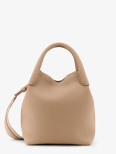 Loro Piana Women Bale Small Leather Bucket Bag