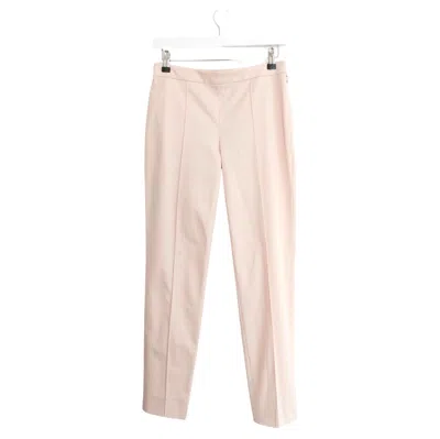 Pre-owned Loro Piana Women's Contemporary Pale Pink Cotton Trousers It38/uk6