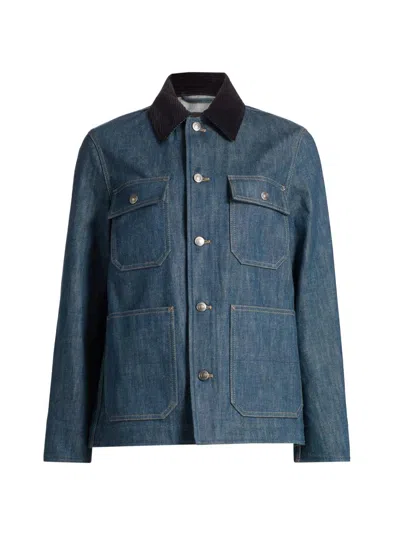 Loro Piana Women's Dean Denim Field Jacket In Blue