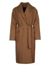 Loro Piana Dwight Coat Sb Japon Silk Wr In Brown