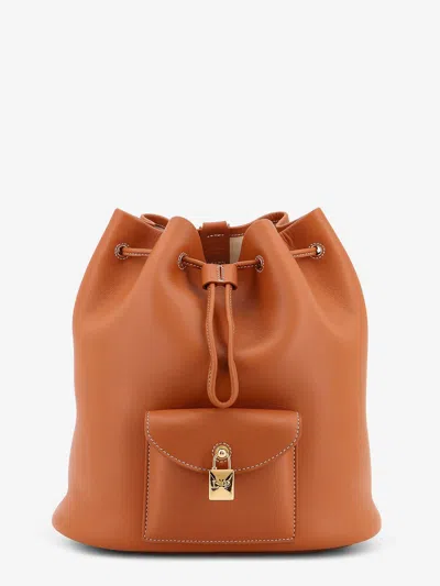 Loro Piana Women Extra Drawstring L27 Leather Backpack In Multi